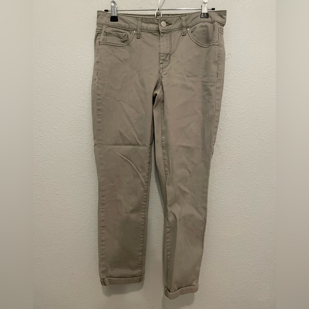 Jessica Simpson Women's Straight Leg Jeans in Olive Green